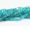 Natural Green Apatite Smooth Polished 3d Box Cube Beads Strand Length is 7 Inches & Sizes 3-4.5mm approx.
